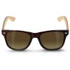 Ochelari de soare unisex Navaris, UV400, Bambus, Maro, 40731.05.05