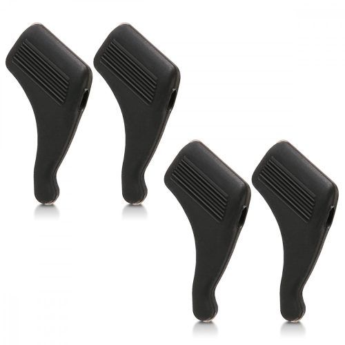 Set 4 Terminale anti-alunecare pentru ochelari, Kwmobile, Negru, Silicon, 45481.01
