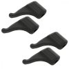 Set 4 Terminale anti-alunecare pentru ochelari, Kwmobile, Negru, Silicon, 45481.01