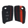 Husa Cheie Auto pentru VW - 3 Butoane, Silicon, Negru, 42888.09