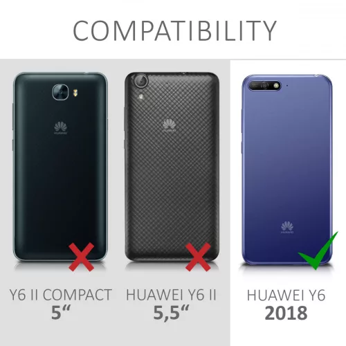 Husa Huawei Y6 (2018), Textil, Albastru, 44880.03