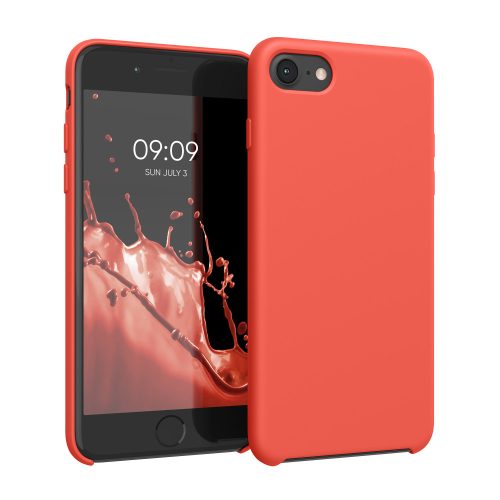 Husa Apple iPhone 8 / iPhone 7 / iPhone SE 2, Silicon, Portocaliu, 40225.69