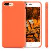 Husa Apple iPhone 8 Plus / iPhone 7 Plus, Silicon, Portocaliu, 40842.29