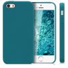 Husa Apple iPhone 5 / iPhone 5s / iPhone SE, Silicon, Albastru, 42766.57