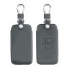Husa Cheie Auto pentru Renault / Dacia - 4 Butoane - Keyless Go, Piele ecologica, Gri, 44135.73