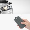 Husa Cheie Auto pentru Renault / Dacia - 4 Butoane - Keyless Go, Piele ecologica, Gri, 44135.73