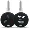 Husa Cheie Auto pentru Smart - 3 Butoane, Silicon, Negru, 45658.01