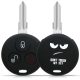 Husa Cheie Auto pentru Smart - 3 Butoane, Silicon, Negru, 45658.01