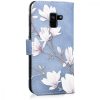 Husa Samsung Galaxy A8 (2018), Piele ecologica, Albastru, 45633.01