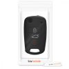 Husa Cheie Auto pentru Hyundai - 3 Butoane, Silicon, Negru, 45645.01