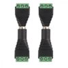 Set 4 Adaptoare audio/video cu 3 poli de 3,5 mm, Kwmobile, Negru/Verde, Metal, 45685.02