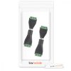 Set 4 Adaptoare audio/video cu 3 poli de 3,5 mm, Kwmobile, Negru/Verde, Metal, 45685.02