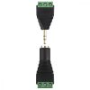 Set 4 Adaptoare audio/video cu 3 poli de 3,5 mm, Kwmobile, Negru/Verde, Metal, 45685.02