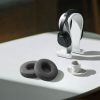 Set 2 Perne de urechi pentru casti Bose Solo 2 Wireless/Solo 3, Kwmobile, Gri, Piele ecologica, 44516.19