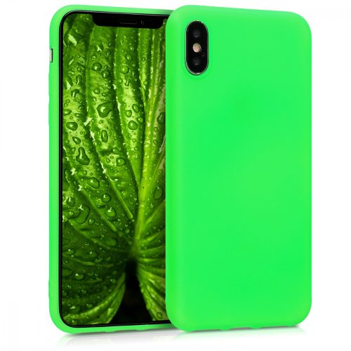 Husa Apple iPhone X / iPhone XS, Silicon, Verde, 43940.44