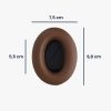 Set 2 Perne de urechi pentru casti Bose QuietComfort, Kwmobile, Maro, Piele ecologica, 44230.18