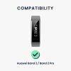 Set 2 Curele pentru Huawei Band 2 / Band 2 Pro, kwmobile, Silicon, Negru / Rosu, 43318.20