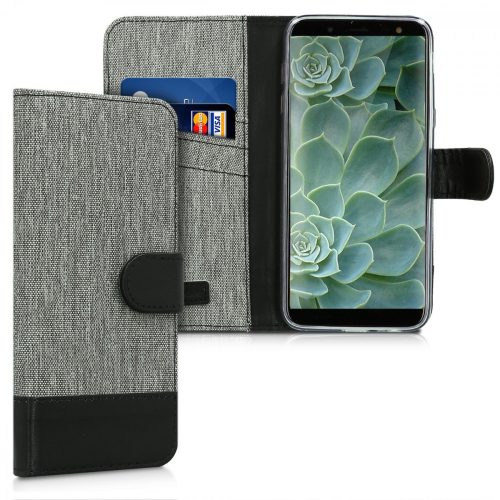 Husa Samsung Galaxy J6, Textil, Gri, 45797.22