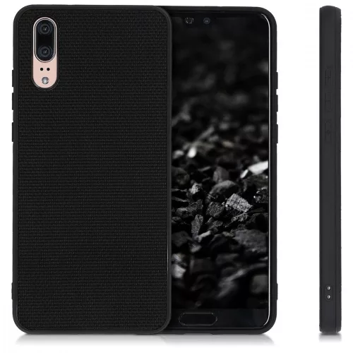 Husa Huawei P20, Nylon, Negru, 45846.01