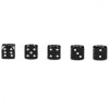 Set 5 Capace pentru valva , Kwmobile, Negru, Metal, 45855.01