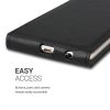 Husa Samsung Galaxy A6 Plus, Piele ecologica, Negru, 45882.01