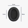 Set 2 Perne de urechi pentru casti Sennheiser HD201/HD206/HD200 Pro, Kwmobile, Negru, Piele ecologica, 45943.01