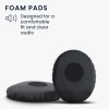 Set 2 Perne de urechi pentru casti Sennheiser HD228/HD229/HD220, Kwmobile, Negru, Piele ecologica, 45942.01