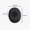 Set 2 Perne de urechi pentru casti Sennheiser HD228/HD229/HD220, Kwmobile, Negru, Piele ecologica, 45942.01