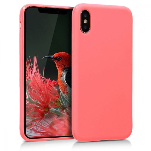 Husa Apple iPhone X / iPhone XS, Silicon, Roz, 42492.122