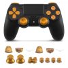 Set de butoane pentru PlayStation 4 Pro/PS4 Slim Controller, Kwmobile, Auriu, Aluminiu, 46055.21