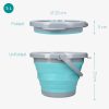 Galeata pliabila din cauciuc termoplastic Navaris, 5 L, Albastru, 45985.2.78