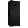 Husa Samsung Galaxy J3 (2017), Piele ecologica, Negru, 42482.08