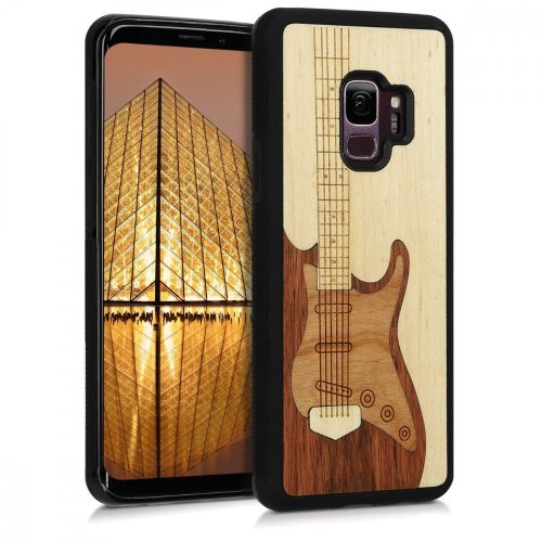 Husa Samsung Galaxy S9, Lemn, Maro, 44479.04
