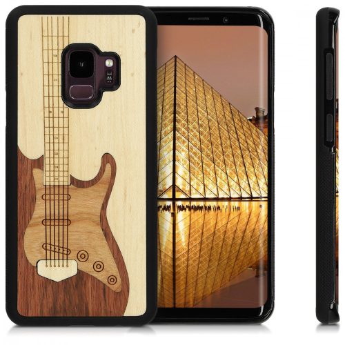 Husa Samsung Galaxy S9, Lemn, Maro, 44479.04