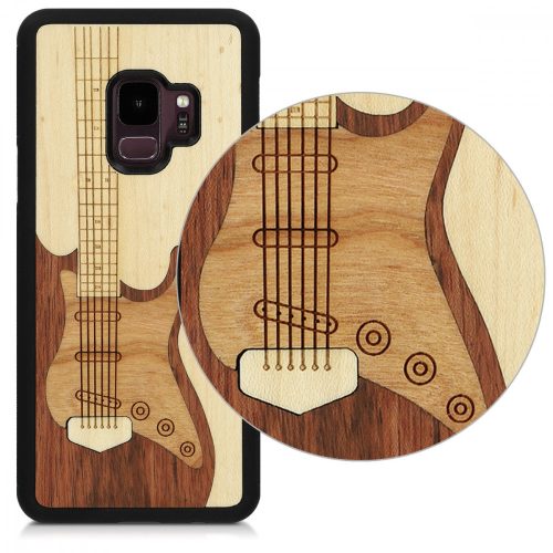 Husa Samsung Galaxy S9, Lemn, Maro, 44479.04