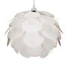 Pendul cu abajur modern IQ Jigsaw 15.7 inchi/ 40 cm, Kwmobile, Alb, 46223.02