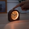 Ceas cu alarma analogic din lemn Snooze Retro, 46228.18