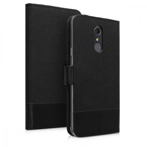 Husa LG Q Stylus, Textil, Negru, 46240.73