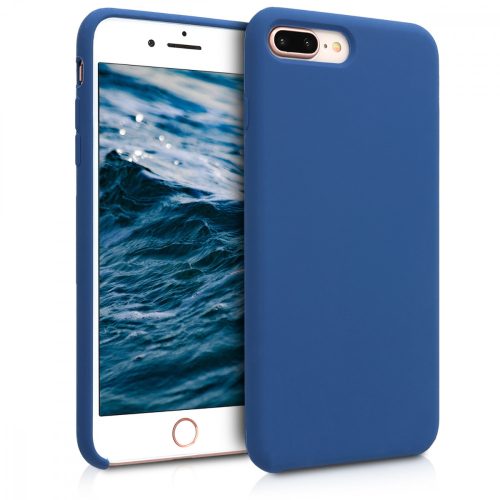 Husa Apple iPhone 8 Plus / iPhone 7 Plus, Silicon, Albastru, 40842.116