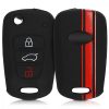 Husa Cheie Auto pentru Hyundai - 3 Butoane, Silicon, Negru, 45645.02