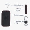 Husa Cheie Auto pentru Renault / Dacia - 4 Butoane - Keyless Go, Piele ecologica, Negru, 44637.09