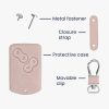 Husa Cheie Auto pentru Renault / Dacia - 4 Butoane - Keyless Go, Piele ecologica, Rose Gold, 45656.81