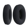 Set 2 Perne de urechi pentru casti Sennheiser Urbanite, Kwmobile, Negru, Piele ecologica, 46408.01