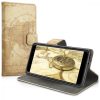 Husa Wiko Lenny 5, Piele ecologica, Maro, 46462.01