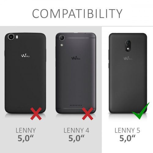 Husa Wiko Lenny 5, Piele ecologica, Maro, 46462.01