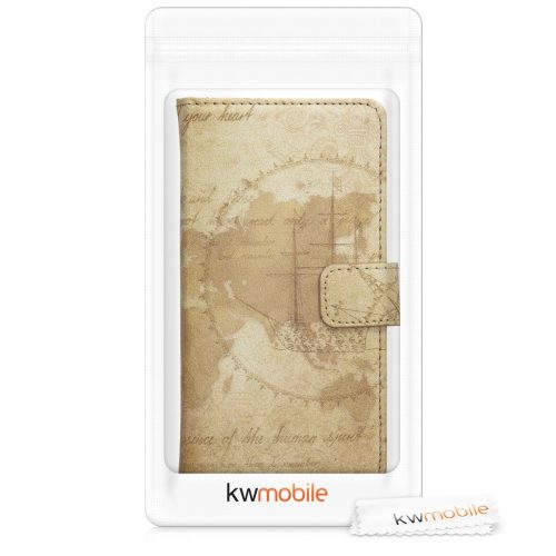 Husa Wiko Lenny 5, Piele ecologica, Maro, 46462.01