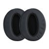 Set 2 Perne de urechi pentru casti Sennheiser HD 4.50 BTNC, Kwmobile, Negru, Piele ecologica, 46414.01