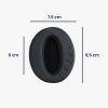 Set 2 Perne de urechi pentru casti Sennheiser HD 4.50 BTNC, Kwmobile, Negru, Piele ecologica, 46414.01
