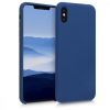 Husa Apple iPhone XS Max, Silicon, Albastru, 45909.116