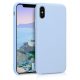 Husa Apple iPhone X / iPhone XS, Silicon, Albastru, 42495.58